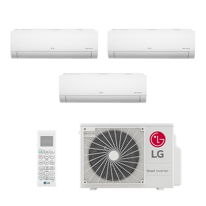 Ar Condicionado Multi Split Inverter LG 21.000 BTUs (2 Evap 9.000 e 1 Evap 12.000) Quente/Frio 220V Monofásico