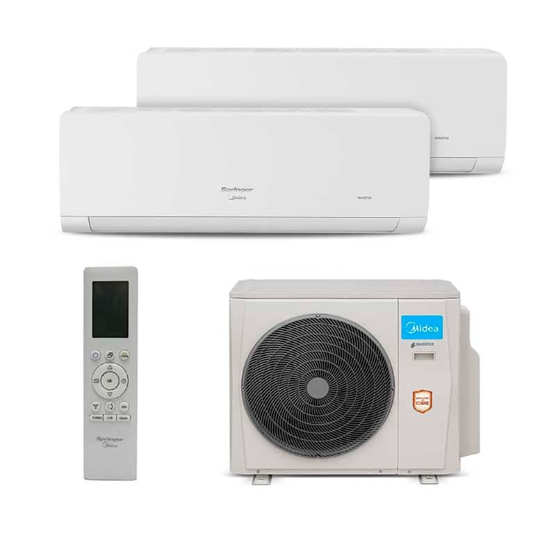 Ar Condicionado Multi Split Inverter Springer Midea HW 27.000 Btus (1 Evap 9.000 e 1 Evap 18.000) Quente/Frio 220V Monofásico