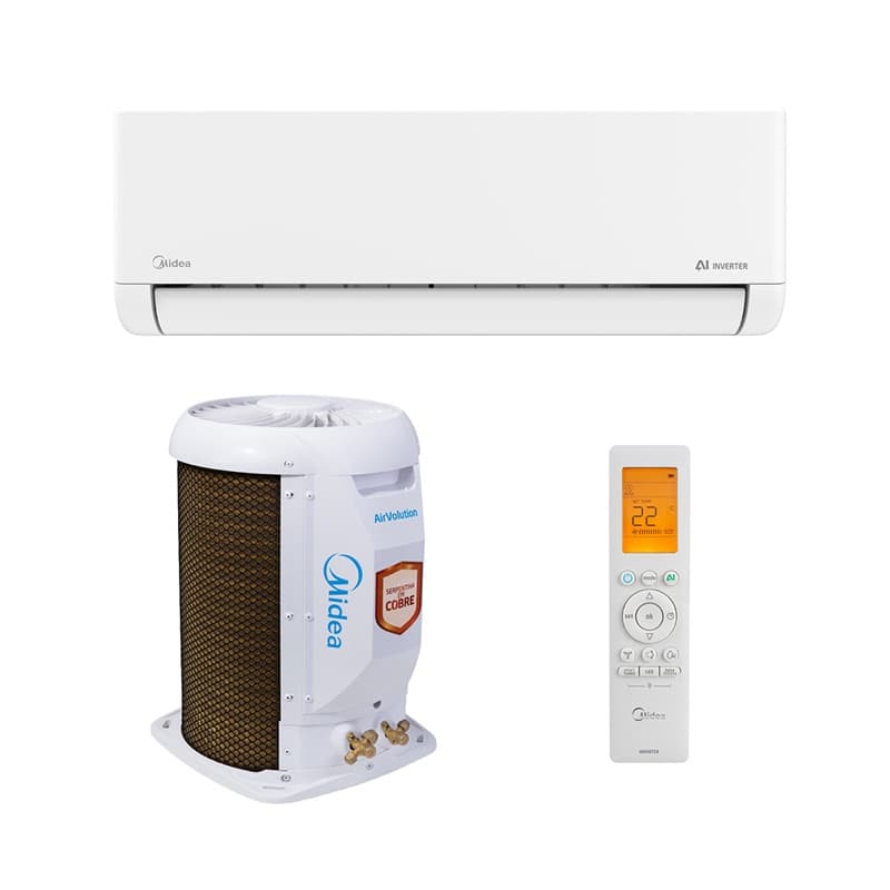 Ar Condicionado Split Hi Wall - Inverter R-32 - Ai Airvolution - Midea - 22.000 BTUs - Frio - 220V Monofásico