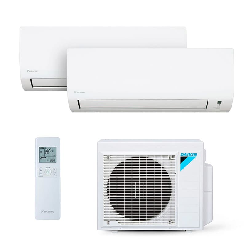 Ar Condicionado Multi Split Inverter Daikin 18.000 BTUs (1 Evap 9.000 e 1 Evap 18.000) Quente/Frio 220V Monofásico