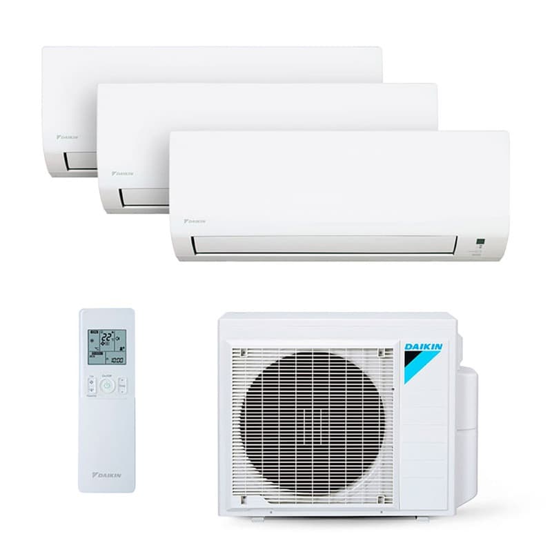 Ar Condicionado Multi Split Inverter Daikin 24.000 BTUs (2 Evap 9.000 e 1 Evap 18.000) Quente/Frio 220V Monofásico