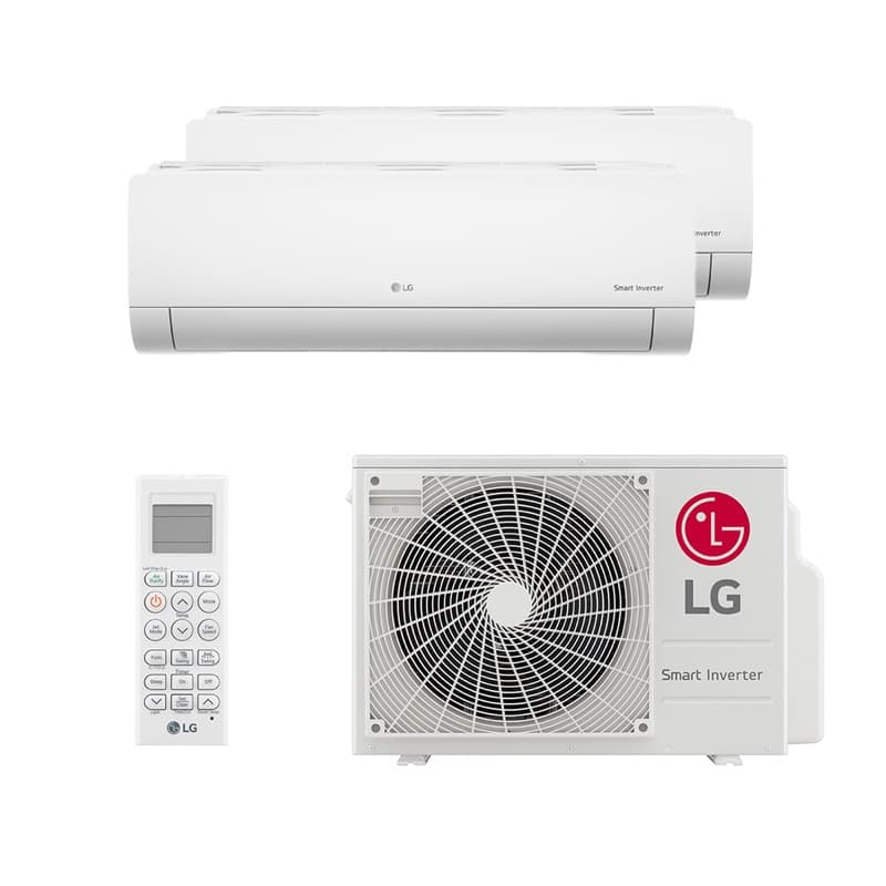 Ar Condicionado Multi Split Inverter Hw LG 24.000 BTUs (1 Evap 9.000 e 1 Evap 18.000) Quente/Frio 220V Monofásico