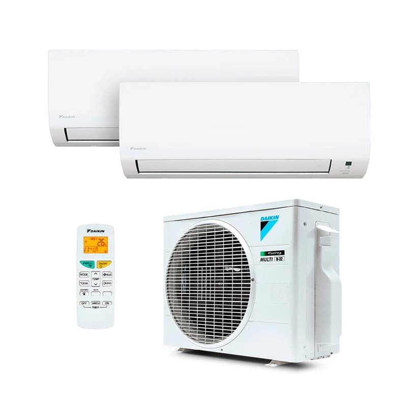 Ar Condicionado Multi Split Inverter R-32 Daikin 18.000 BTUs (2 Evap 12.000) Quente/Frio 220V Monofásico