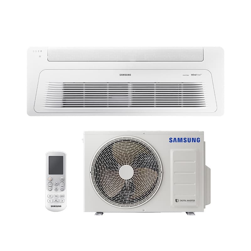 Ar Condicionado Split Cassete 1 Via - Inverter R-32 - Samsung - Windfree - 17.000 BTUs - Quente/Frio - 220V Monofásico
