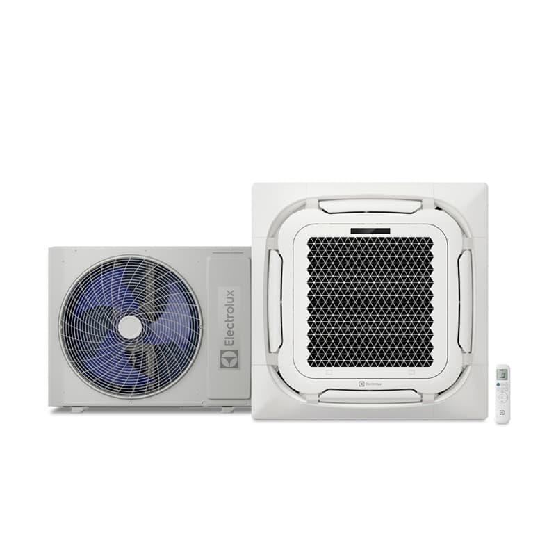 Ar-condicionado Split Cassete 4 Vias - Inverter R-32 - Electrolux - 48.000 BTUs - Frio - 220V Monofásico
