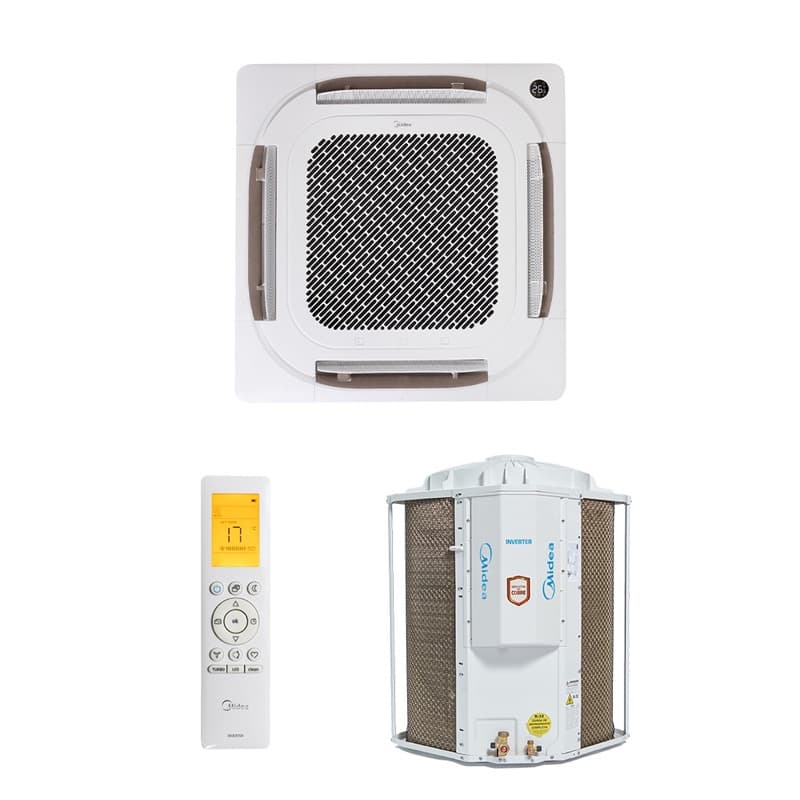 Ar Condicionado Split Cassete 4 Vias - Inverter R-32 - Midea - 24.000 BTUs - Frio - 220V Monofásico