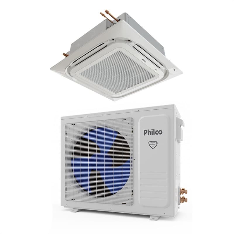 Ar Condicionado Split Cassete 4 Vias - Inverter R-32 - Philco - 36.000 BTUs - Frio - 220V Monofasico