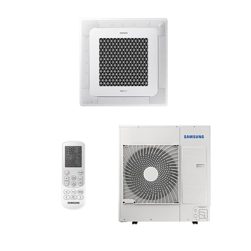 Ar Condicionado Split Cassete 4 Vias - Inverter R-32 - Samsung - Windfree - 36.000 BTUs - Quente/Frio - 220V Monofásico