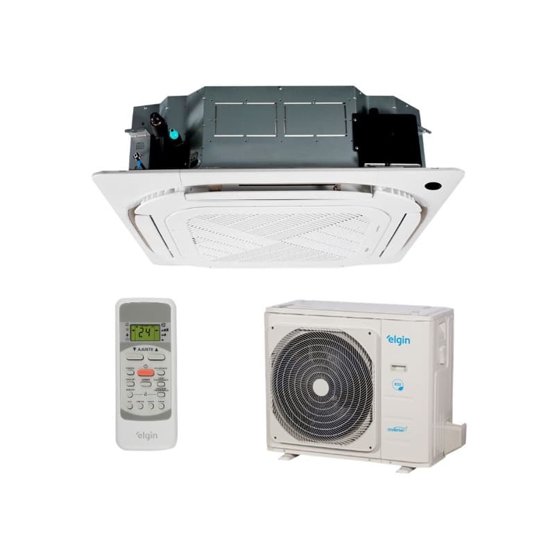 Ar Condicionado Split Cassete - Inverter R-32 - Eco - Elgin - 55.000 BTUs - Frio - 220V Monofásico