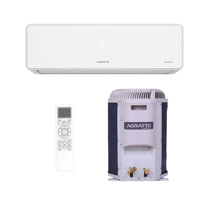 Ar Condicionado Split Hi Wall - Inverter R-32 - Fit - Agratto - 9.000 BTUs - Frio - 220V Monofásico