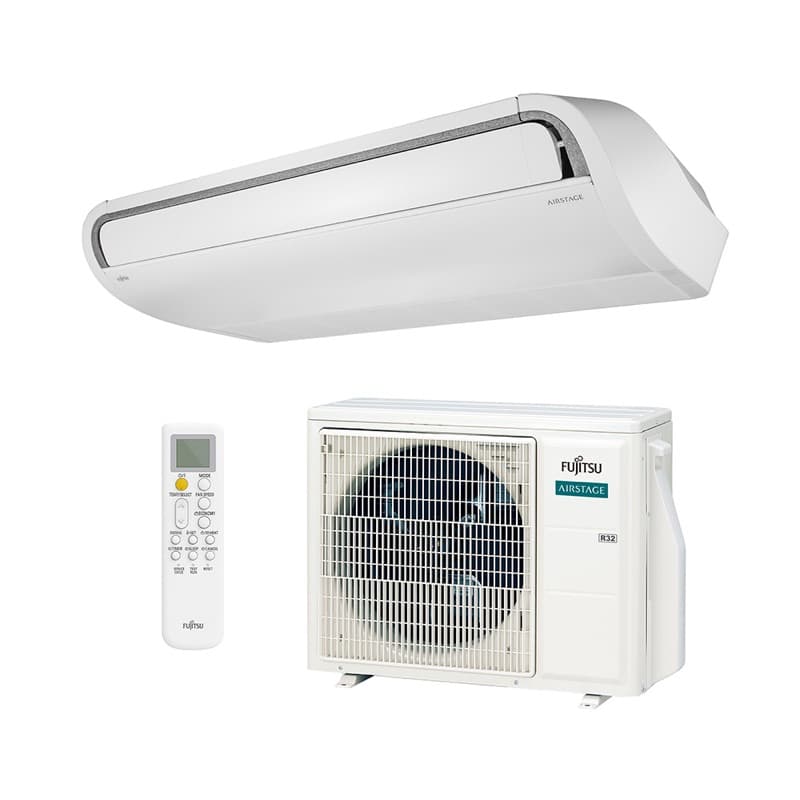 Ar Condicionado Split Teto - Inverter R-32 - Fujitsu Airstage - 18.000 BTUs - Quente/Frio - 220V Monofásico